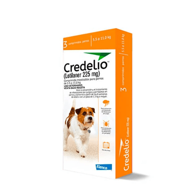 CREDELIO 225 MG PERRO 5.5-11 KG X 1 COMP MAST