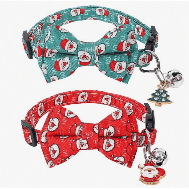 COLLAR GATO NAVIDEÑO PAPA NOEL2 