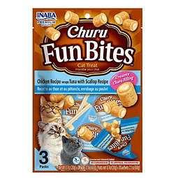 CHURU CAT FUN BITES POLLO/ATUN/OSTIONES