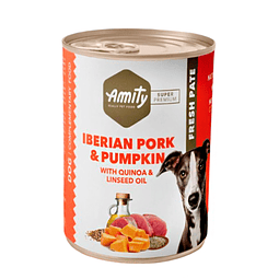 AMITY 400 GRS. DOG IBERIAN PORK AND PUMPKIN