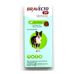 BRAVECTO PERRO 10 - 20 KG. X 1 MESES
