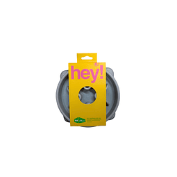 HEY! PLATO DE ALIMENTACION LENTA PARA PERROS 16,3 x 16,3 x 3,8 CM