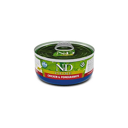 N&D PRIME 70 GRS GATO ADULTO POLLO Y GRANADA