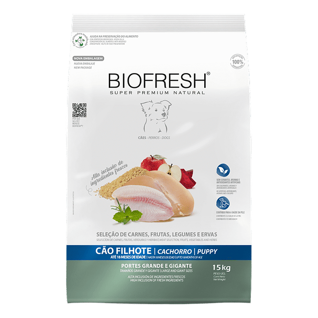 BIOFRESH 15 KG. CACHORRO R. GRANDE