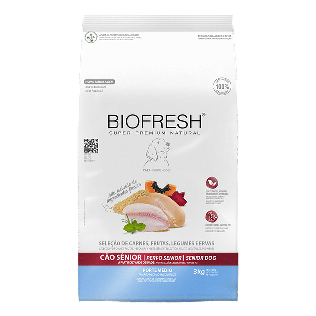 BIOFRESH 3 KG. SENIOR R. MEDIANA