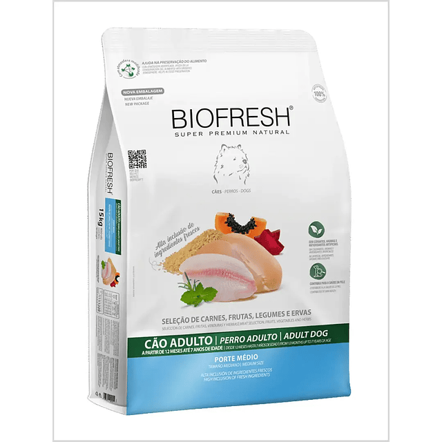 BIOFRESH 3 KG. ADULTO R. MEDIANA