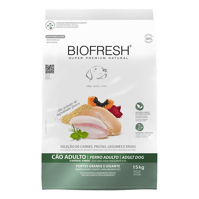 BIOFRESH 15 KG. ADULTO R. GRND/GIG