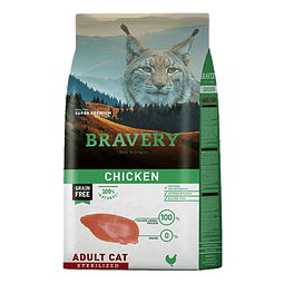 BRAVERY 7 KG. ADULT STERILIZED POLLO