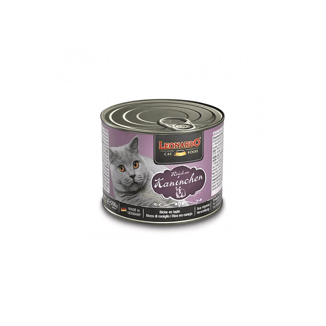 LEONARDO 200 GRS. LATA CONEJO