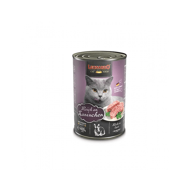 LEONARDO 400 GRS. LATA CONEJO