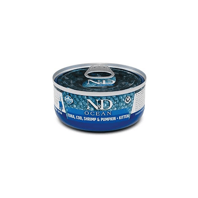 N&D OCEAN 70 GRS GATITO ADULTO ATUN Y CALABAZA