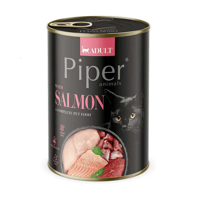 PIPER CAT 400 GRS. LATA SALMON 