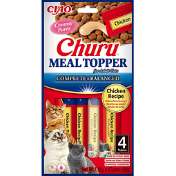 CHURU GATO MEAL TOPPER POLLO 4 UNID