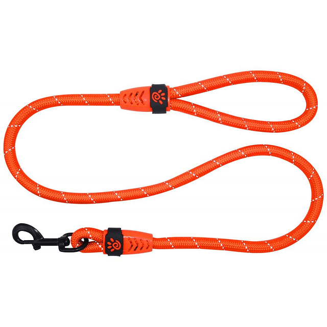 DOCO CORREA PERRO REFLECTANTE LARGE NARANJO