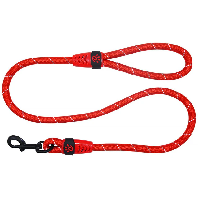 DOCO CORREA PERRO REFLECTANTE LARGE ROJO
