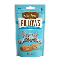 CATFEST CRUNCHY PILLOW WITH SALMON CREME