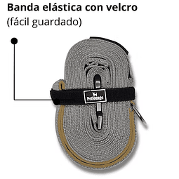 PETLOUNGE CORREA 3 METROS GRIS POWER TRAIL