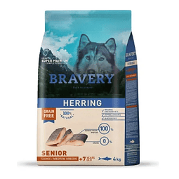 BRAVERY 4 KG. DOG HERRING SENIOR LARGE/MEDIUM BREEDS