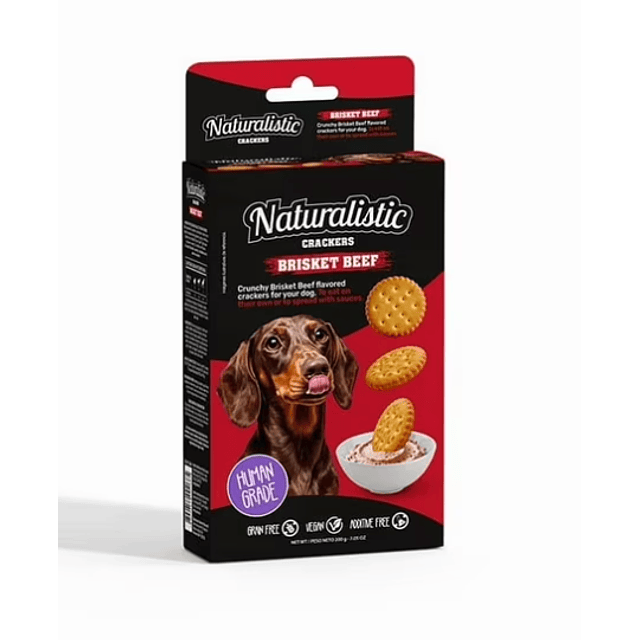 NATURALISTIC CRACKERS BRISKET 200 GRS.
