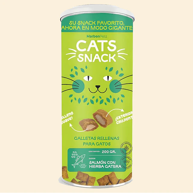 MP MAXI GALLETA RELLENA SALMON HIERBA GATERA 200 GRS