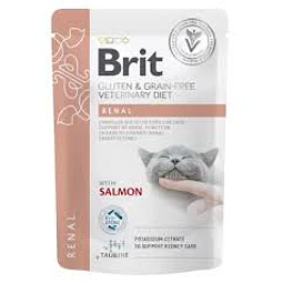 BRIT VETERINARY 85 GRS. CAT POUCH RENAL