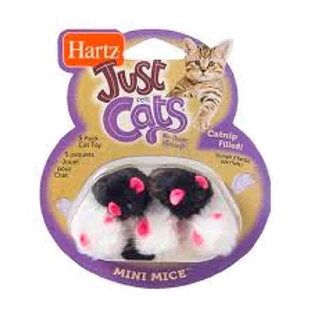 HARTZ JUGUETE JFC MINI MICE 5 PK CAT TOY 