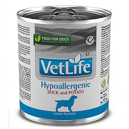 VETLIFE 300 GRS. HYPOALLERGENIC PATO Y PAPA