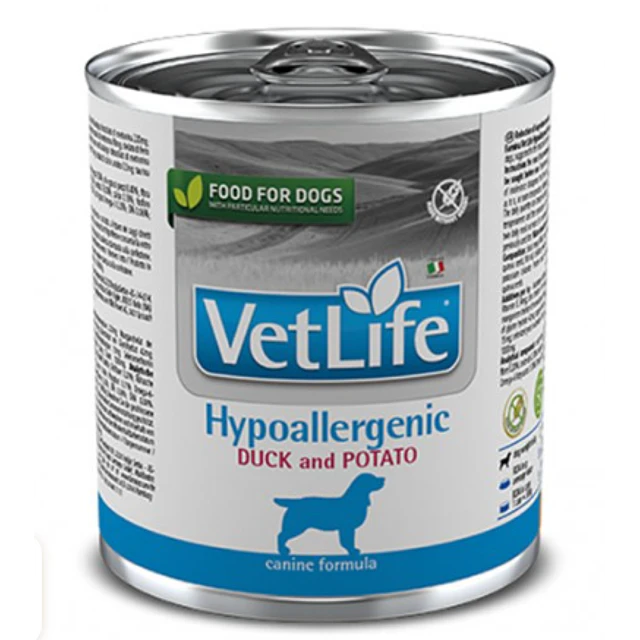VETLIFE 300 GRS. HYPOALLERGENIC PATO Y PAPA