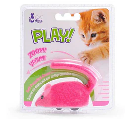CAT LOVE RATON MECANICO ROSADO