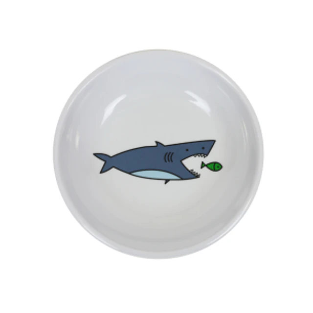 HEY! PLATO GATO DISENO TIBURON