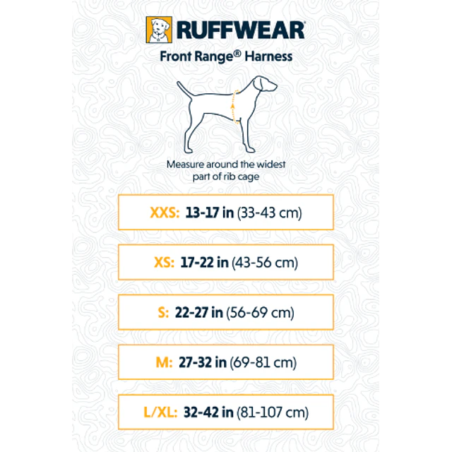 RUFFWEAR FRONT RANGE - HARNESS - S - COASTAL MOUNTAINS