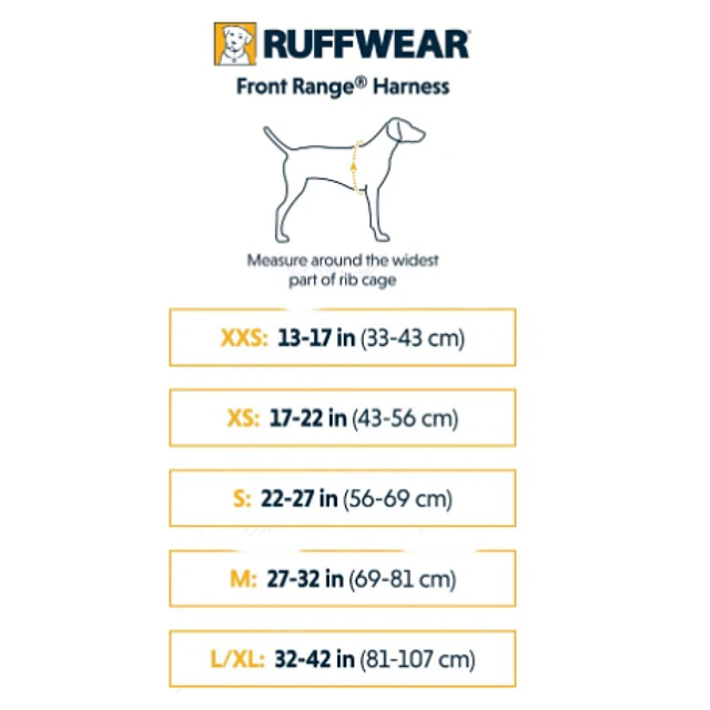 RUFFWEAR FRONT RANGE - HARNESS - XS - RIVER ROCK GREEN