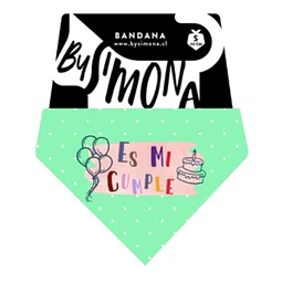 BY SIMONA BANDANA CLASICA ES MI CUMPLE XS