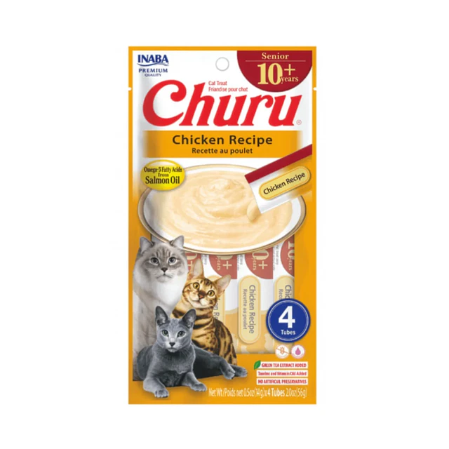CHURU CAT SENIOR 10+ POLLO