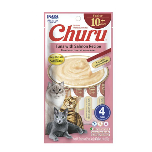 CHURU CAT SENIOR 10+ ATUN/SALMON