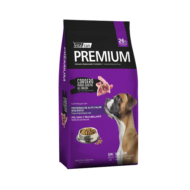 PREMIUM PERRO ADULTO CORDERO 20 KG.