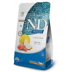 N&D OCEAN 1,5 KG. CAT ADULTO CASTRADO SALMON/MELON