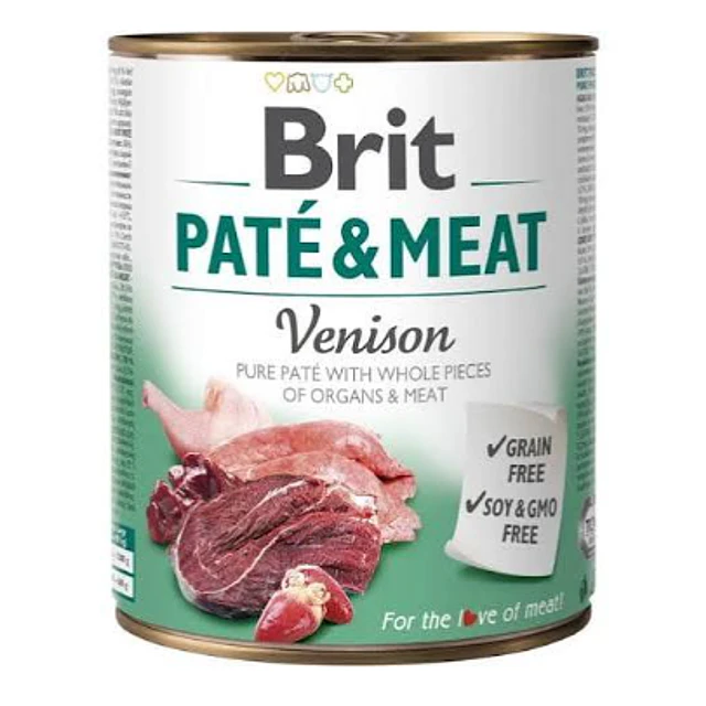 BRIT PATE & MEAT 800 GRS. LATA VENISON