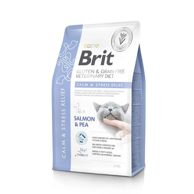 BRIT VETERINARY 2 KG CAT CALM & STRESS RELIF