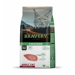 BRAVERY 7 KG. ADULT STERILIZED POLLO