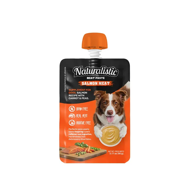 NATURALISTIC MEAT PASTE SALMON & ATUN MEAT 90 GR