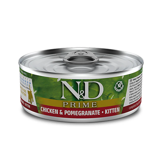 N&D PRIME 80 GRS. CAT KITTEN POLLO/GRANADA