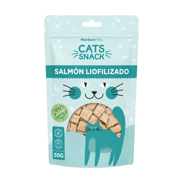 MP SNACK SALMON LIOFILIZADO CON CATNIP