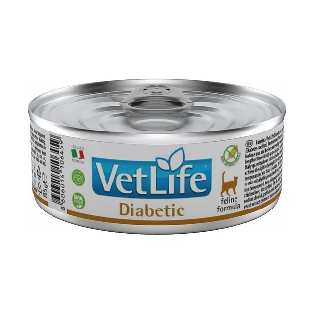 VETLIFE 85 GRS. LATA GATO DIABETICO 
