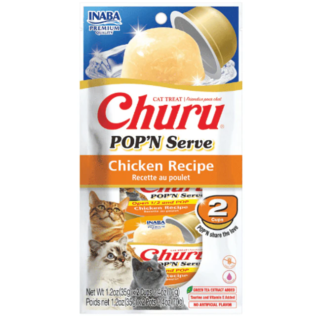 CHURU CAT POP AND SERVE POLLO
