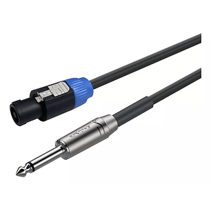 Cable Speakon 5M 4 Polos a Plug 6.3mm Mono - ROXTONE