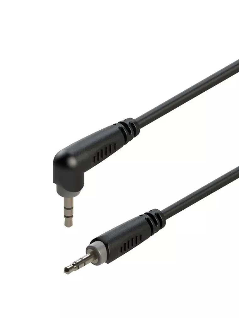 CABLE CONECTOR AUDIO 3.5mm STEREO EN ÁNGULO 3M ROXTONE 1