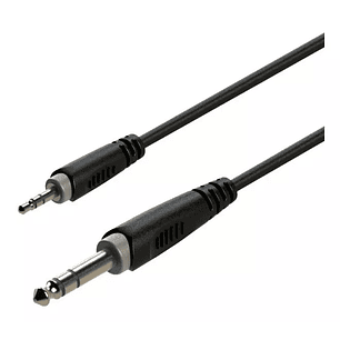 CABLE CONECTOR AUDIO 3,5mm-6,3mm STEREO 3M ROXTONE