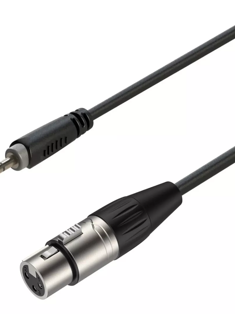 Cable 3,5mm plug a XLR hembra 3m ROXTONE 1