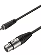 Cable 3,5mm plug a XLR hembra 3m ROXTONE - Miniatura 1